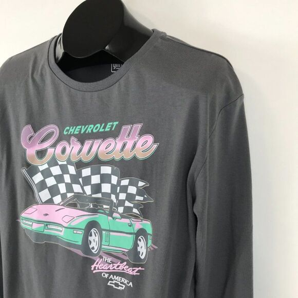Art Class GM Chevrolet Corvette Graphic T-Shirt Girls' 2X Oversized Long Sleeve - Picture 5 of 10